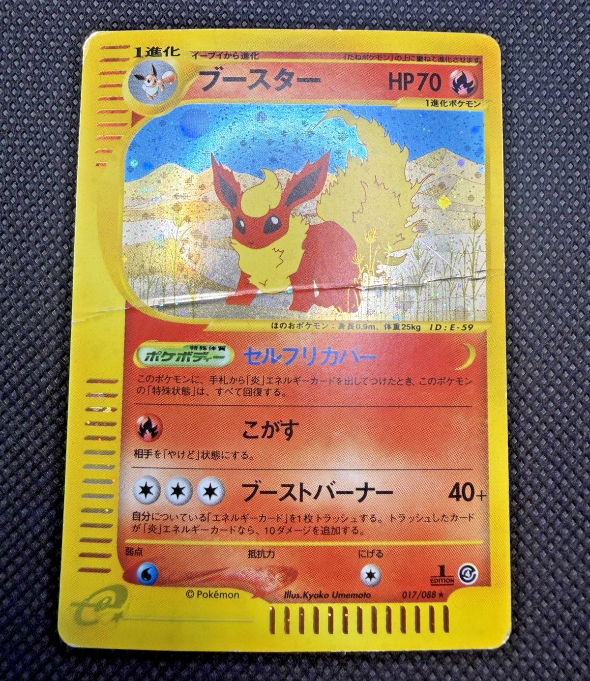 Flareon 017/088 Holo Skyridge 2002 Pokemon Card Japanese