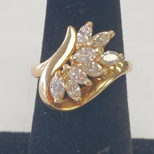 Lady's Diamond Fashion Ring 8 Diamonds 1.20 Carat T.W. 14K Yellow Gold 3 (71318)