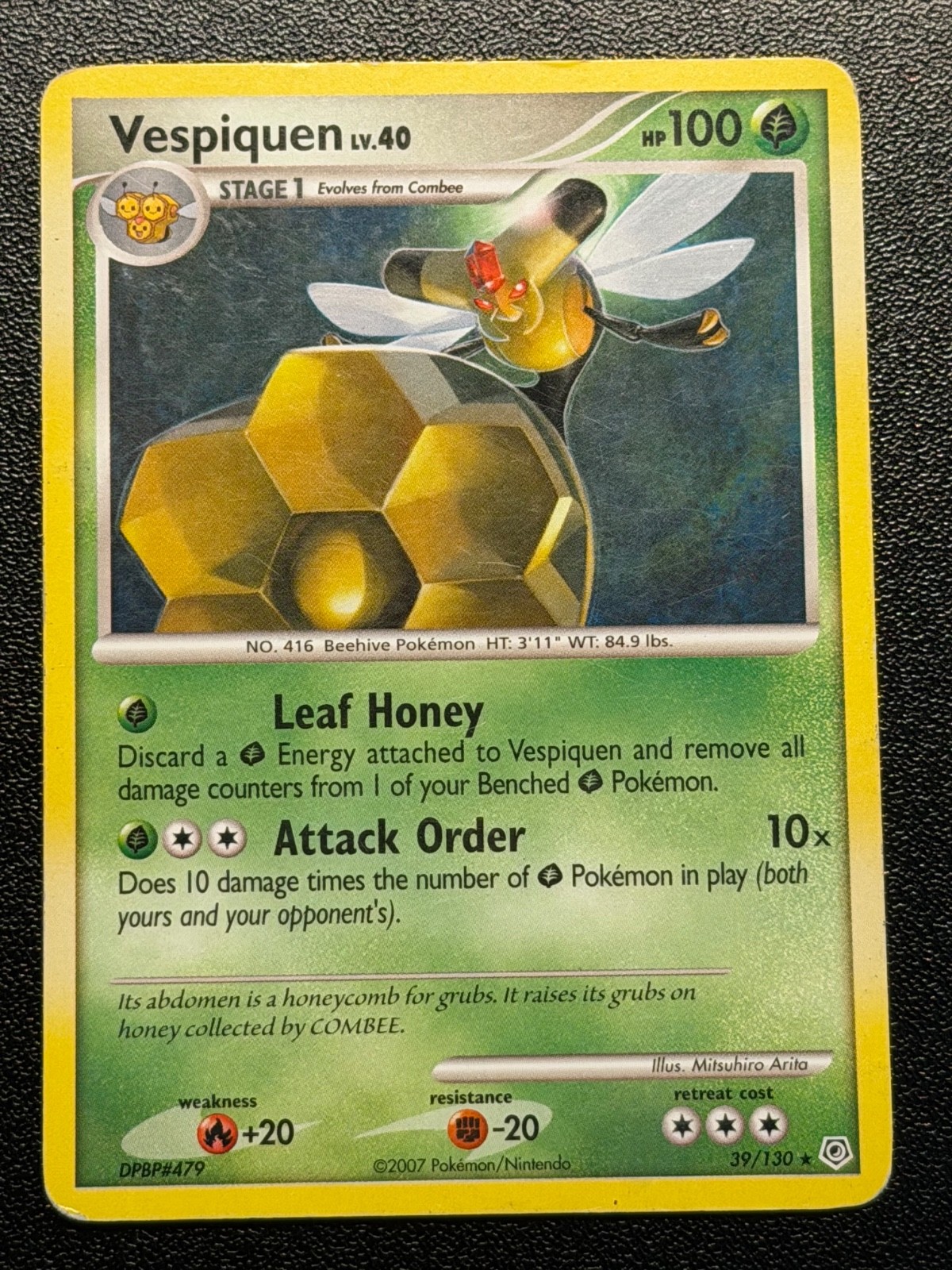Vespiquen 39/130 Rare Pokemon Card Diamond & Pearl