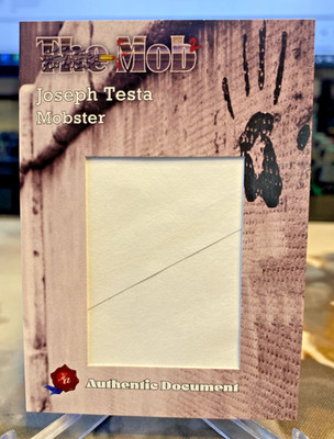 The Mob 2023 Joseph Testa Authentic Document ''Piece of Envelope''