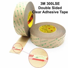 3M 300LSE Double Sided Transparent Clear Adhesive Tape, 55M (180 Feet)