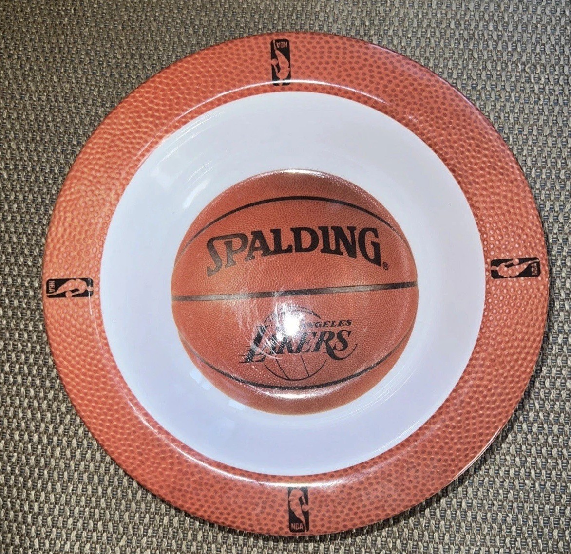 NBA Spalding Basketball 8’ Melamineware Bowl - LA Lakers New