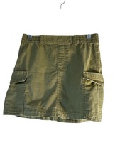 Old Navy Girls Skirt Pencil Mini Cargo Pockets Green Size L 10-12
