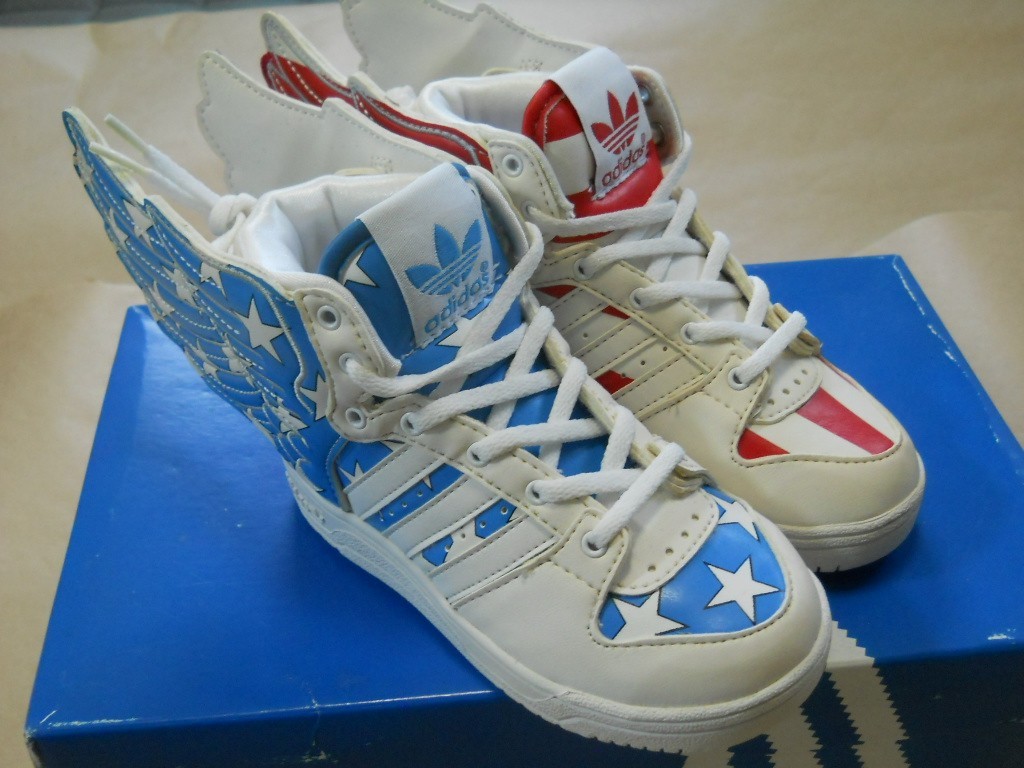 Baby Size Adidas x Jeremy Scott Wings USA Flag Stars V24620 US7K