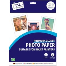 Photo Paper A4 Premium Glossy 20 Sheet Inkjet Printer Printing Paper Home Office