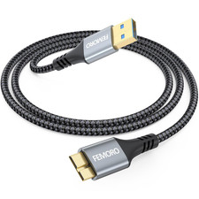 External Hard Drive Cable 3Ft, USB 3.0 A to Micro B Cord 3 Feet