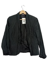 Pia Jessen Damen Blazer Gr. 38 Schwarz Modern Business