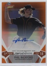2015 Bowman's Best Orange Refractor 11/25 Phil Bickford #FI-PB Auto 10ek