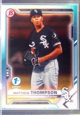 2021 Bowman 1st Edition Matthew Thompson Sky Blue #BFE-74 Sox