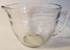 Vintage Anchor Hocking 8 Cup 2L 2 qt Measuring Mixing Batter Bowl Handle Spout