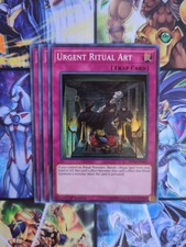 Yu-Gi-Oh 3x Urgent Ritual Art SHVA - EN060 1st Edition Super Rare NM