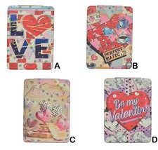 2, 4pcs "Love" Double Compact Rhinestone Mirror
