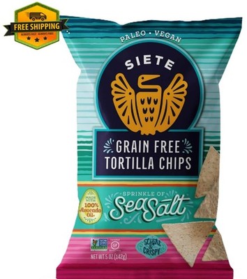 Siete Family Foods Grain-Free Tortilla Chips, Lightly Salted, 5 oz