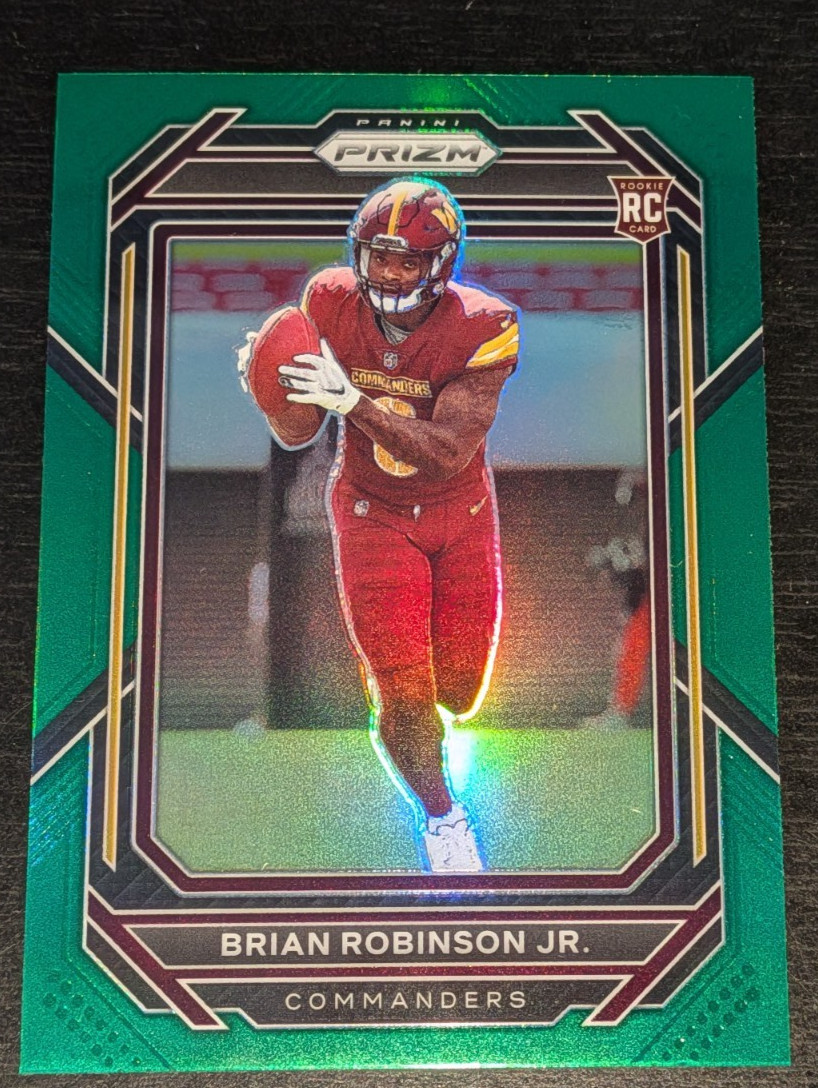 Brian Robinson Jr Washington Commanders 2022 Prizm #321 Green Prizm RC Rookie
