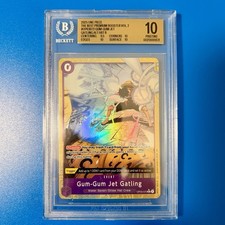 BGS 10 💎 Gum-Gum Jet Gatling (Alternate Art) OP03-072 Premium Booster The Best