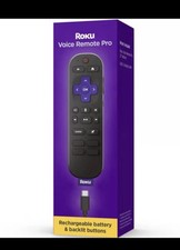 Roku Voice Remote Pro Wireless Remote Control with Rechargeable Battery New 