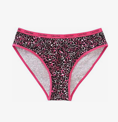 Calvin Klein Girls Graphic Bikini Panty, PinkBlack, X-LARGE