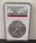 2011 American Eagle NGC MS70 Early Releases 25th Anniversary