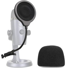 Yeti Nano Mic Pop Filter with Foam Winscreen - 4 Inch 3 Layers Wind Pop Scree...