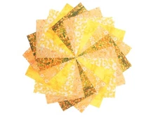 40 5" Beautiful Sunshine Yellow Charm Pack