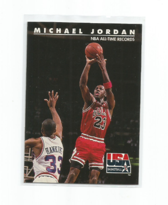MICHAEL JORDAN-NBA ALL-TIME RECORDS 1992 SKYBOX USA BASKETBALL