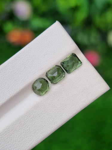 Apatite Stone Lot Green Natural Loose Faceted Untreated From Brazil - Picture 4 of 4