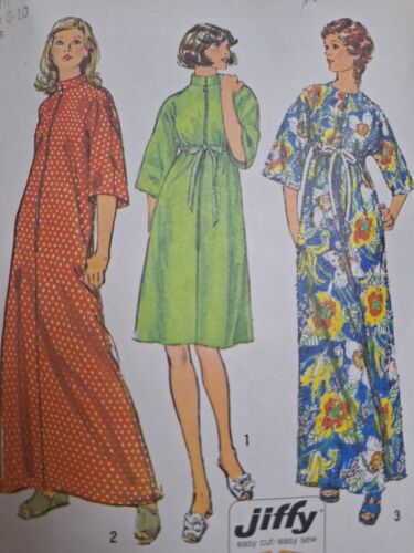Caftan MuuMuu Dress Jiffy S 8 10 Simplicity 6048 Sewing Pattern Cut VTG Long - Picture 2 of 7