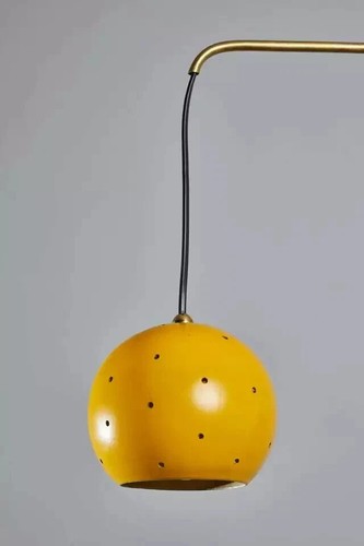 "1950s Brass Sputnik Urchin Chandelier – Italian Mid-Century Stilnovo Kalmar Sty - Picture 5 of 7