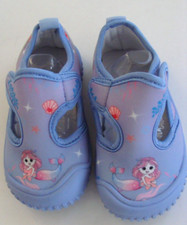 NEW Kids Water Shoes Girls Lightwt Non-slip Beach Sport Swim Pink/Blue Mermaid