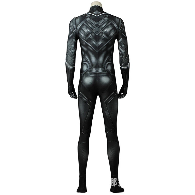 Capitán América 3 Guerra Civil Pantera Negra T'Challa Cosplay Medias Trajes de Disfraz Foto 2 de 4