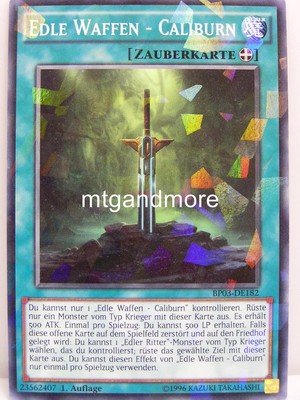 Yu-Gi-Oh - 1x Edle Waffen   Caliburn - Shatterfoil Rare - BP03 - Monster League
