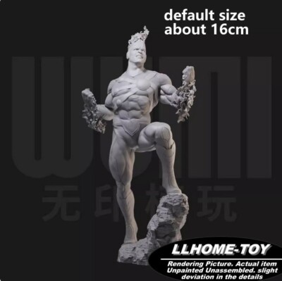 Anime Superhero Firestorm Flame Burning Resin 3D Print GK Figure DIY Model