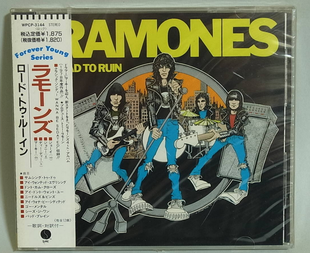 RAMONES Road to Ruin 1ST PRESS PROMO JAPAN CD WPCP-3144 NEW s7865