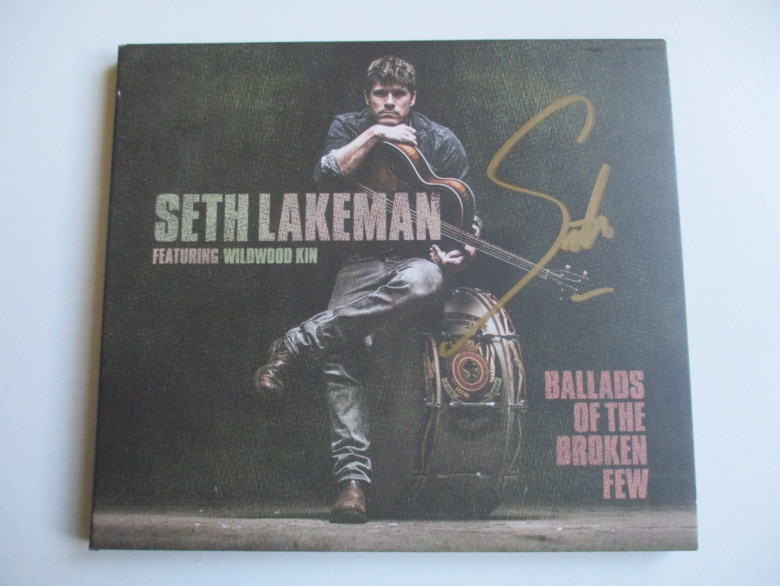 SETH LAKEMAN - RARE HAND SIGNED CD - BALLADS OF THE BROKEN FEW - AUTOGRAPHED