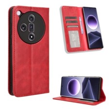 Custodia telefono in pelle retrò con fibbia magnetica 5G per OPPO Find X7 5G