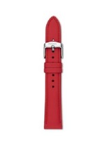NEW FOSSIL 20 MM TOMATO RED LEATHER WATCH BAND,STRAP+SILVER BUCKLE,S201084