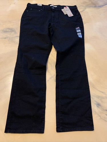 Pantalones de mezclilla Levis negros talla 16 medianos 33 32 nuevos con etiquetas - Imagen 6 de 10