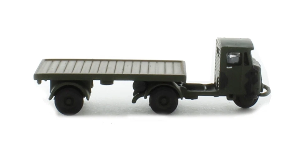 Oxford N Gauge 1/148 Scammell Mechanical Horse RASC Flatbed Trailer NMH017 - Image 3 of 4