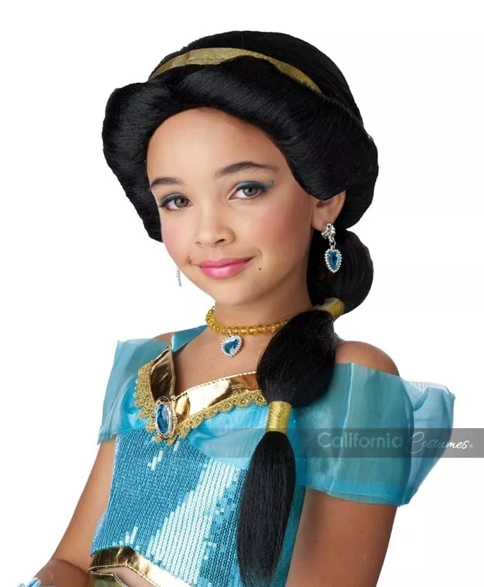 California Costumi Arabo Principessa Jasmine Disney Bambino Parrucca  7021-156