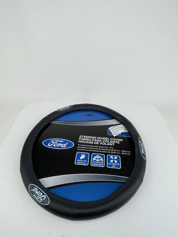New Ford Licensed Steering Wheel Cover Taurus Crown Victoria Mustang Focus - Image 3 of 4