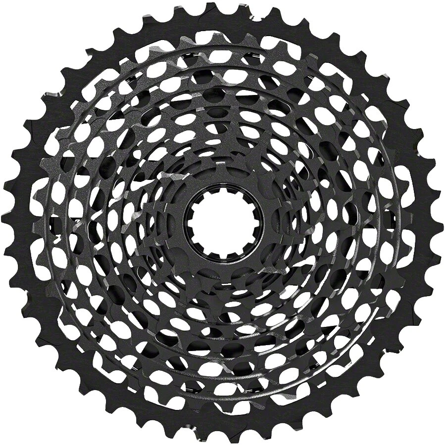 Bicicleta negro SRAM cassettes, ruedas libres y engranajes de 11 velocidades