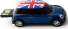 Clé USB Automobile MINI COOPER Bleu Avec Drapeau Anglais 4 GB