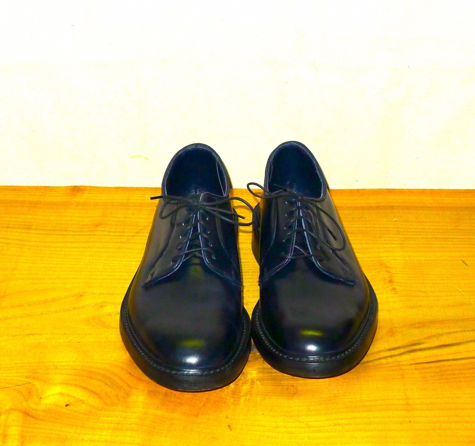 SAOLA Scarpe Tricker's uomo blu scuro Cordovan Robert Derby (varie taglie UK) nuove con scatola