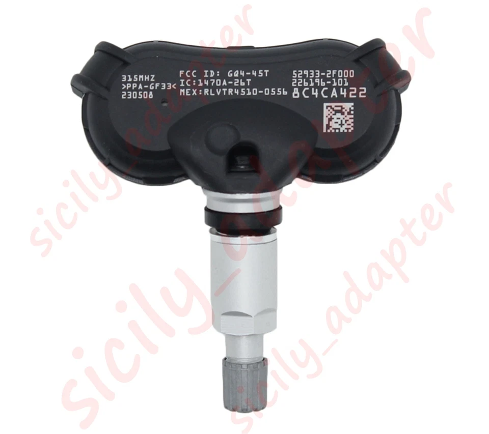 4x Sensor de presión de neumáticos TPMS para ACURA 2014-2015 RLX 2009-2014 TL 2010-2013 ZDX Foto 2 de 4