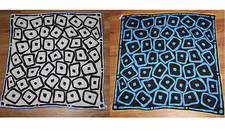 Estate 2 Albert Nipon vtg 60s 70s MidCentury Modern Abstract Funky Silk Scarf 31