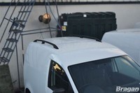 Schwarze Aluminium DachträGer FüR Volkswagen Caddy SWB 2010-2015 2Er Set