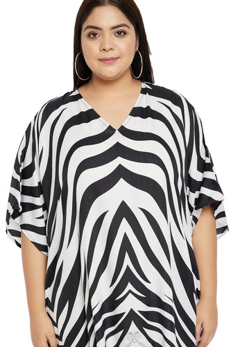 Women Plus Size Loose Kaftan Tunic Dress Hippy Kimono Sleeve Caftan Tunic Tops - Picture 308 of 809