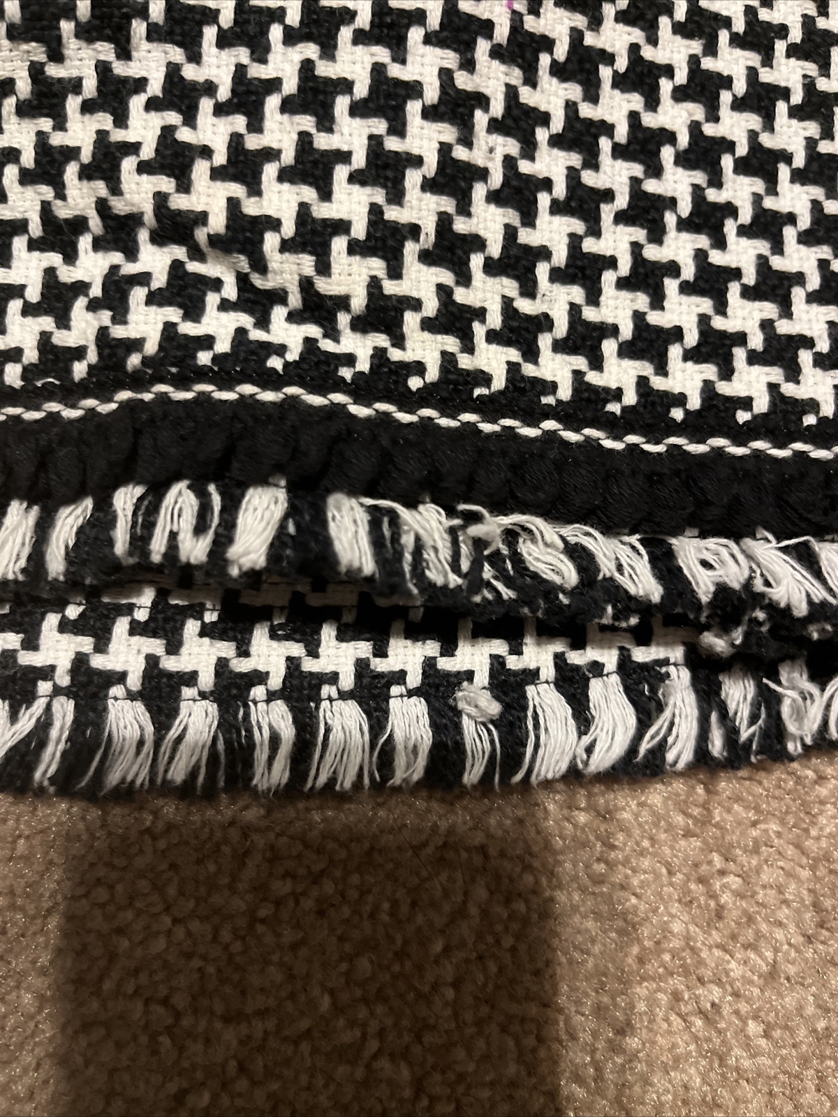 Talbots black houndstooth pattern knee length ski… - image 4