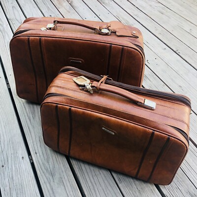 leather suitcase set