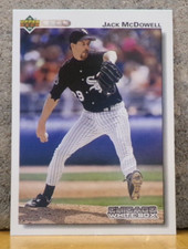 AWESOME PHOTO ON OLDER BASEBALL CARD WHITE SOX JOSH McDOWELL - SMOKE & FIRE